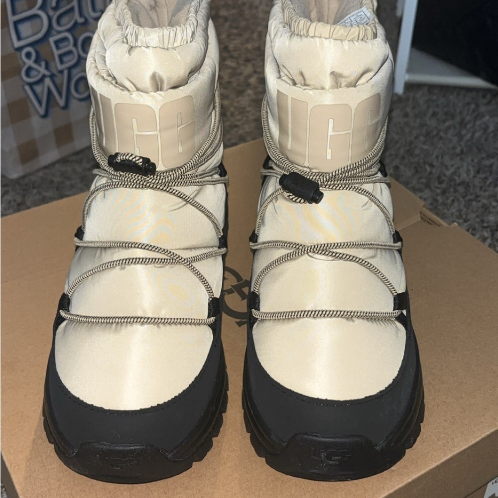 UGG Tan and Black Winter Boots - Picture 2 of 4